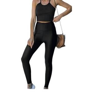 NEW WHITE LABEL matte leggings in black